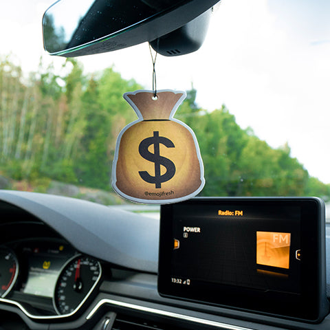 Bag Of Cash Emoji Car Air Freshener