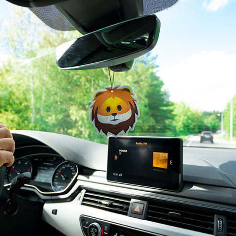 Lion Emoji Car Air Freshener