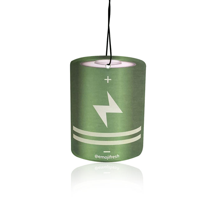 Charged Up Emoji Car Air Freshener