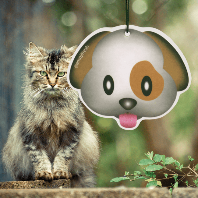 Dog Emoji Car Air Freshener-EmojiFresh