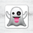 Ghost Emoji Tea Coffee Coaster-EmojiFresh
