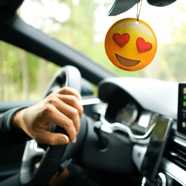 Heart Eyes Emoji Car Air Freshener-EmojiFresh
