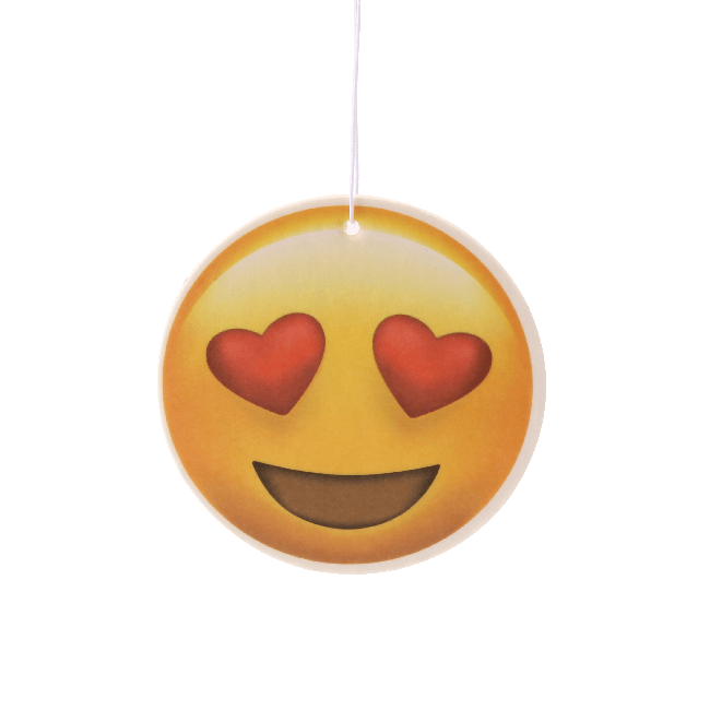 Heart Eyes Emoji Car Air Freshener x2 With Retail Packaging-EmojiFresh
