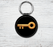Key Emoji Faux Leather Keyring-EmojiFresh