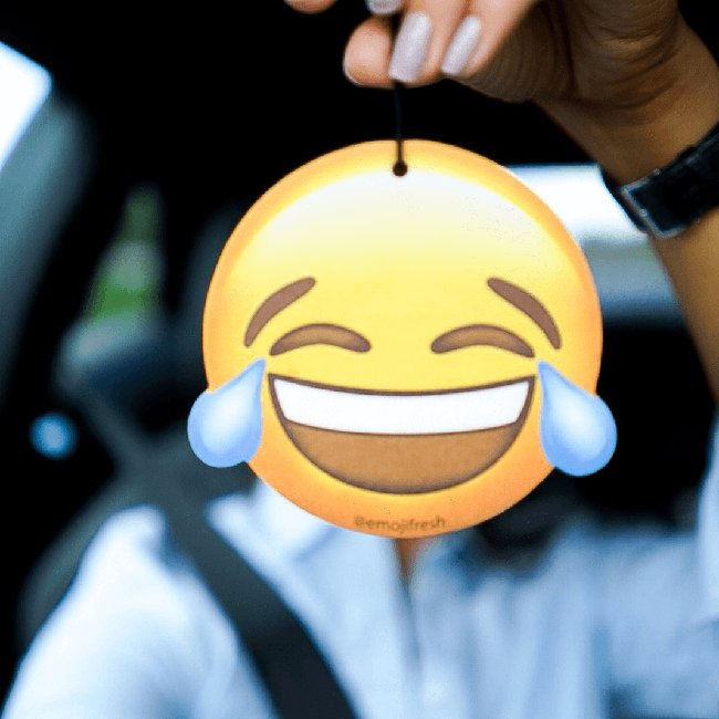 Laughing Face Emoji Car Air Freshener-EmojiFresh