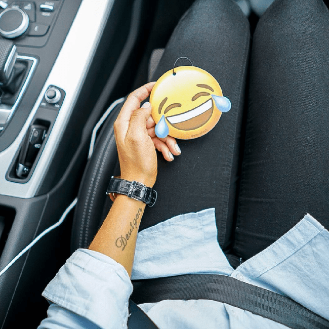 Laughing Face Emoji Car Air Freshener-EmojiFresh