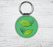 Leaves Emoji Faux Leather Keyring-EmojiFresh