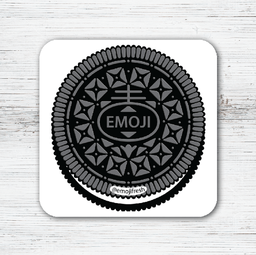 Oreo Emoji Tea Coffee Coaster-EmojiFresh