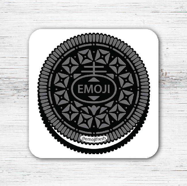 Oreo Emoji Tea Coffee Coaster-EmojiFresh