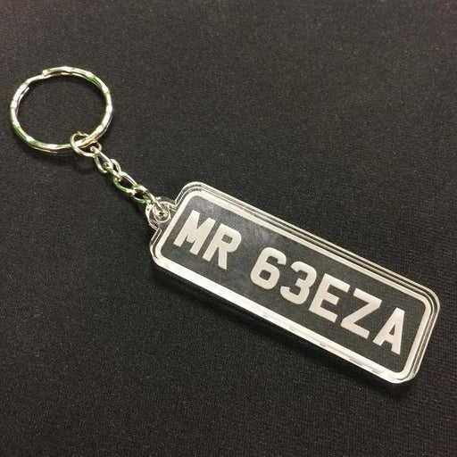 Personalised Geeza Number Plate Keyring-EmojiFresh
