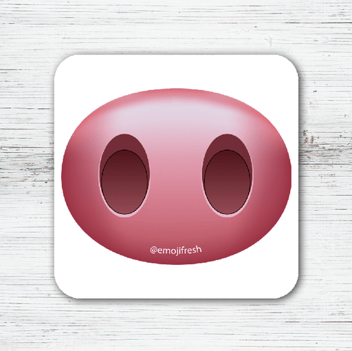 Pig Emoji Tea Coffee Coaster-EmojiFresh