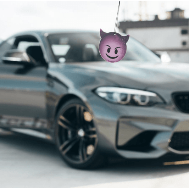 Smiling Devil Emoji Car Air Freshener-EmojiFresh