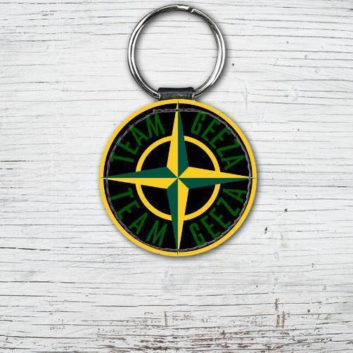 Team Geeza Faux Leather Keyring-EmojiFresh