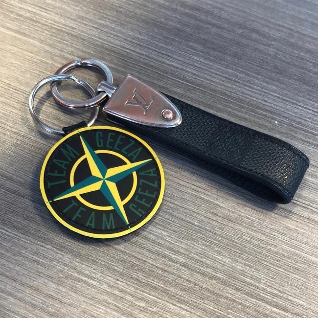 Team Geeza Faux Leather Keyring-EmojiFresh