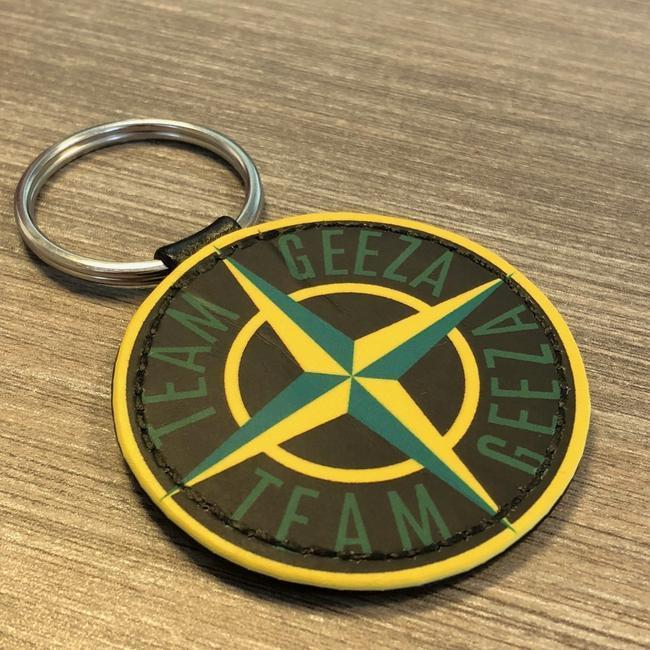 Team Geeza Faux Leather Keyring-EmojiFresh