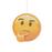 Thinking Face Emoji Car Air Freshener x2 With Retail Packaging-EmojiFresh